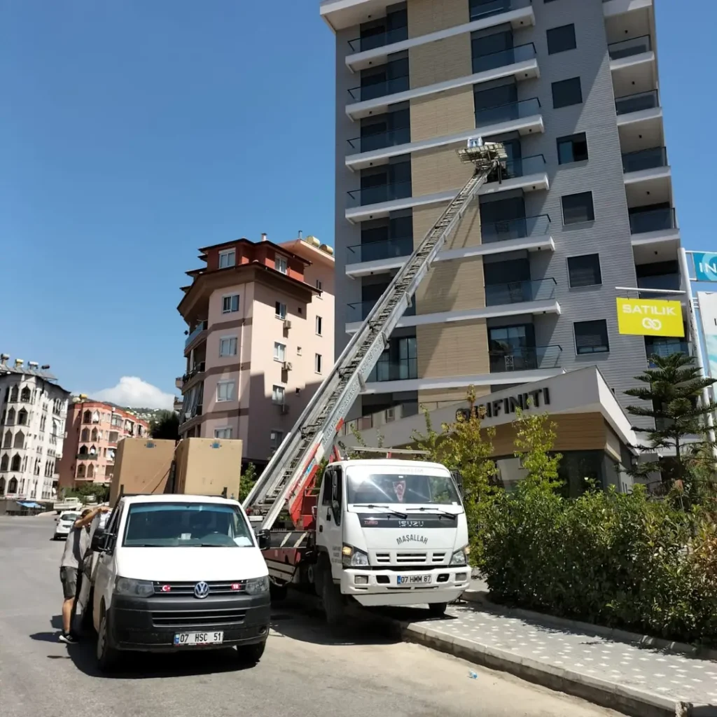 Alanya Ev Taşıma Asansörü - Damlatas Nakliyat